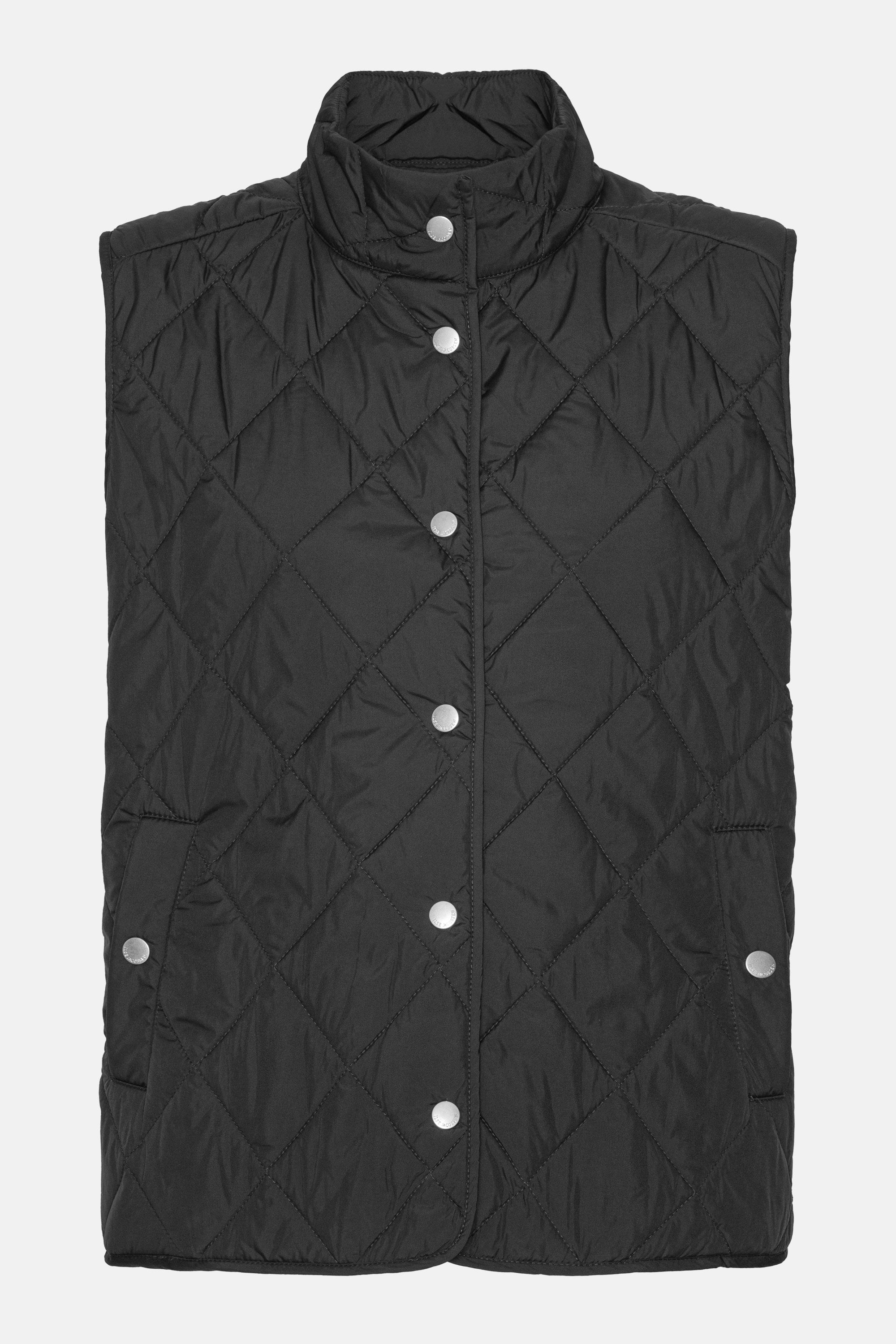 Quilted Short Vest - Dark Indigo